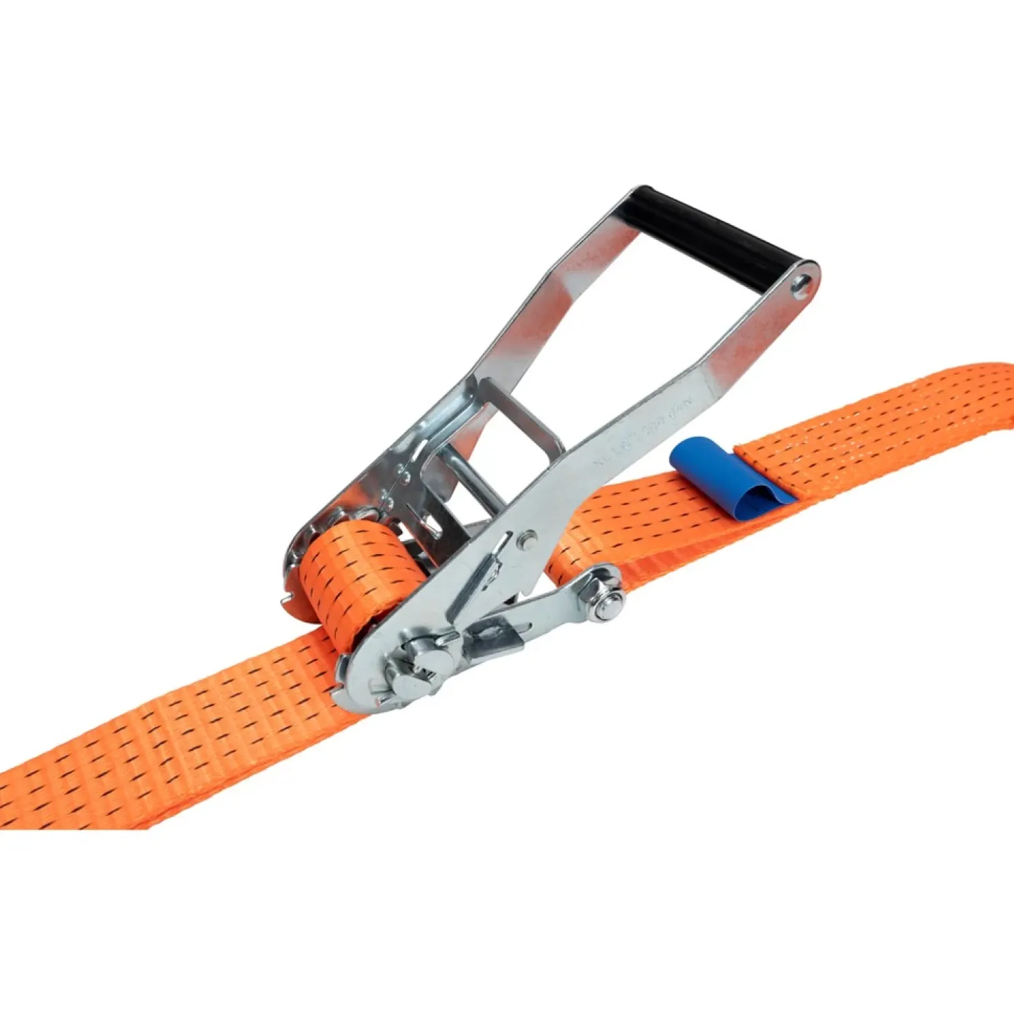Konvox LAZE1450-0007 Spanband met ratelgesp en J-haak HD - 7m x 50mm - 5000 daN - Oranje