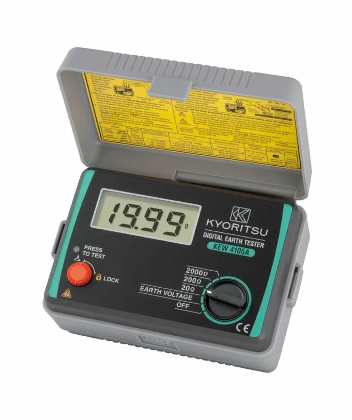 Kyoritsu 4105A Digitale aardingsweerstandmeter - 2000Ω