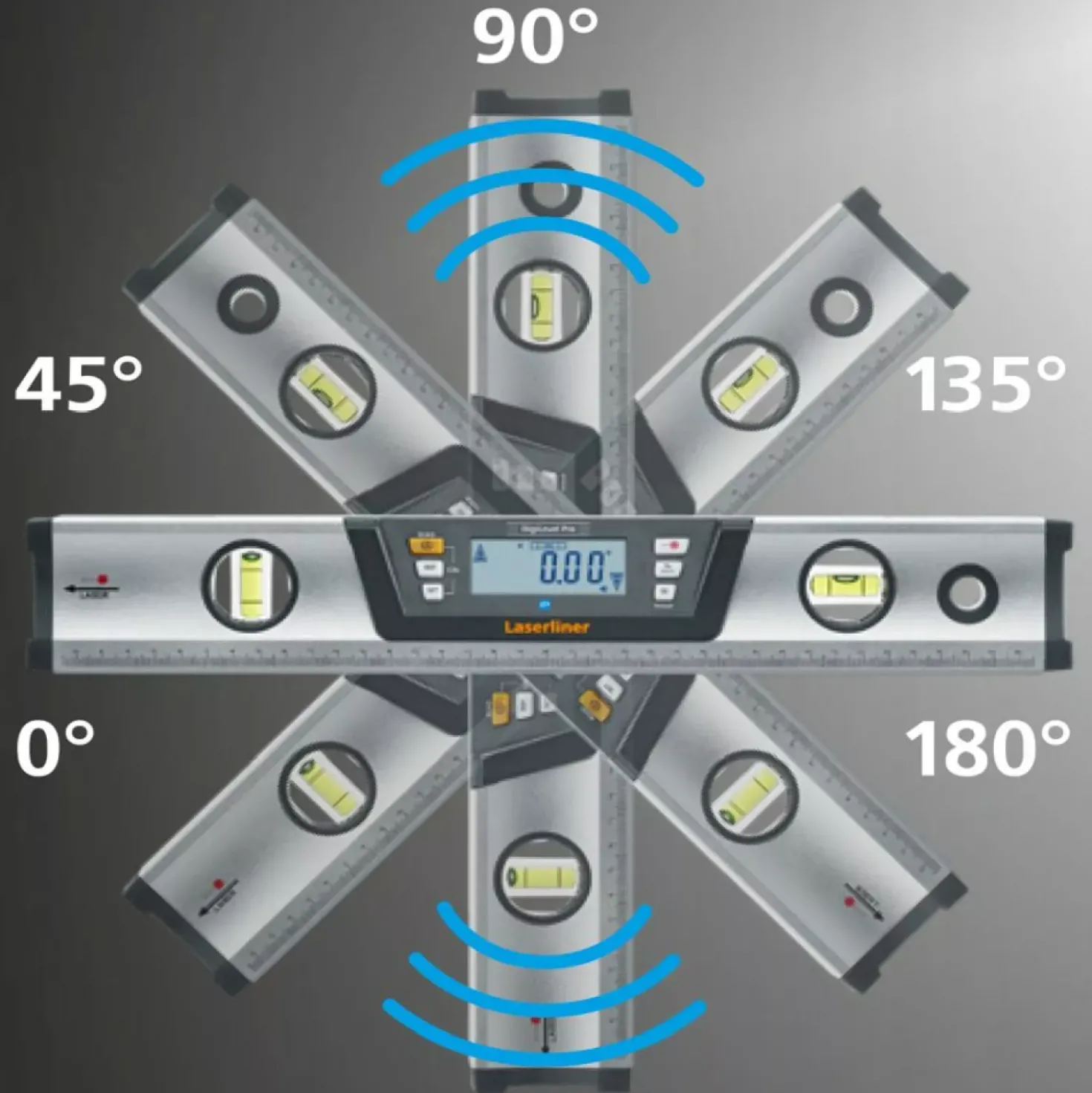 Laserliner DigiLevel Pro 60 Digitale waterpas - magnetisch - Bluetooth - 600mm