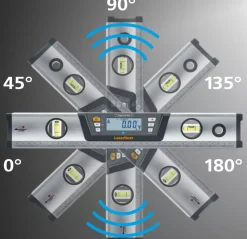 Laserliner DigiLevel Pro 100 Digitale waterpas in tas - magnetisch - Bluetooth - 1000mm