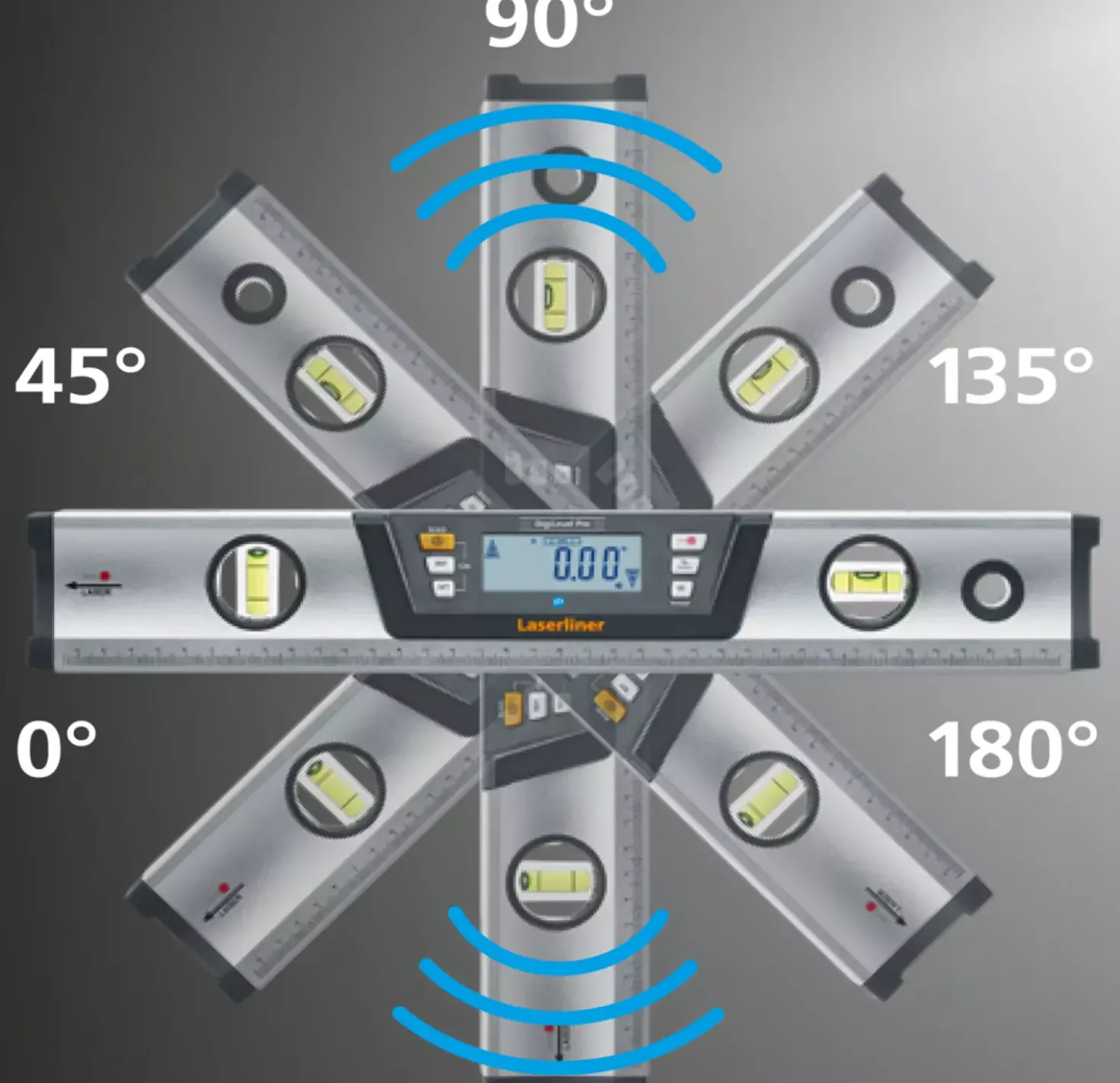 Laserliner DigiLevel Pro 100 Digitale waterpas in tas - magnetisch - Bluetooth - 1000mm