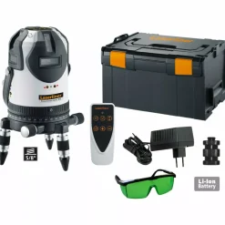 Laserliner 032.090L Kruislijnlaser set (1x 1,7Ah) in systainer - 8 lijnen - Groen - 55m