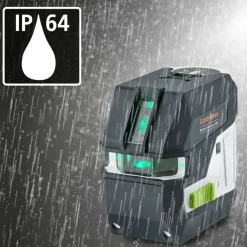 Laserliner MasterCross-Laser XPG Kruislijnlaser set in koffer - 2 lijnen - Groen - 55m - IP64