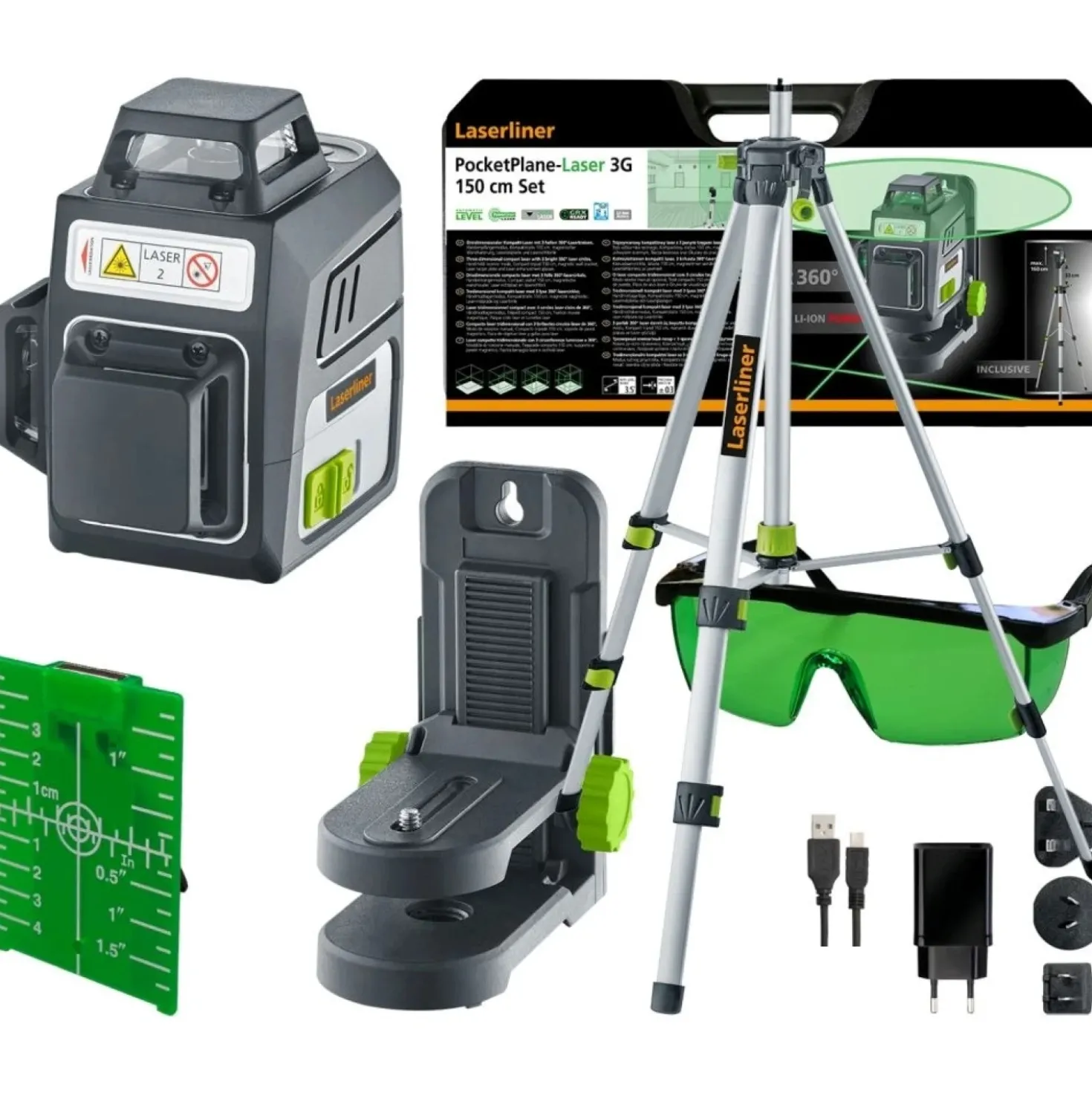 Laserliner PocketPlane-Laser 3G incl. koffer en statief