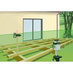Laserliner SmartLine-Laser Set 360 incl. statief en ontvanger in tas - groen - 30m - 2 lijnen