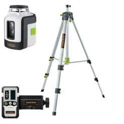 Laserliner SmartLine-Laser Set 360 incl. statief en ontvanger in tas - groen - 30m - 2 lijnen