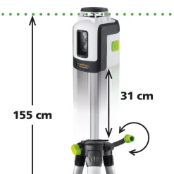Laserliner SmartLine-Laser Set 360 incl. statief en ontvanger in tas - groen - 30m - 2 lijnen