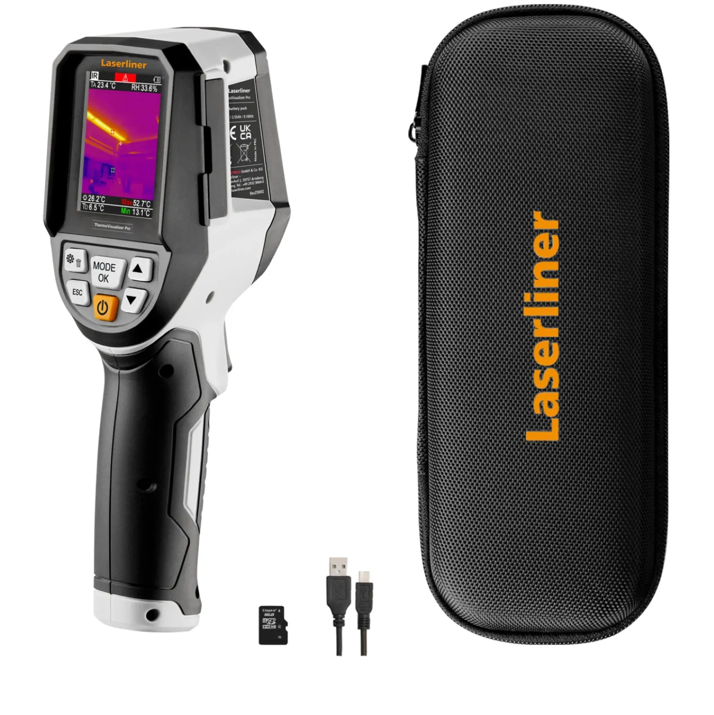 Laserliner ThermiVisualizer Pro Warmtebeeld Camera -20°C-150°C - 320x240px - IP54