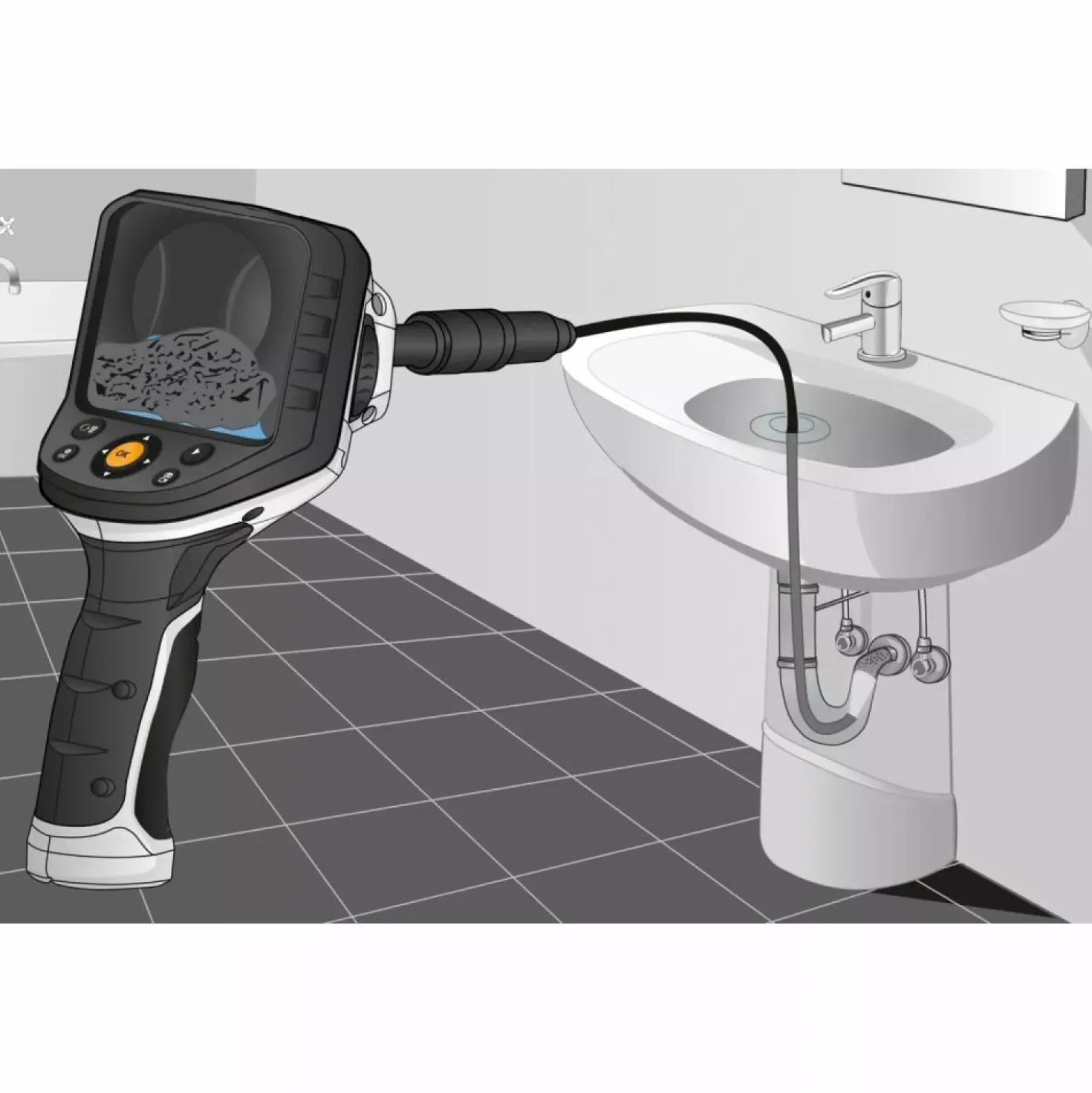 Laserliner VideoFlex G4 Inspectiecamera in koffer - 9mm x 1,5m