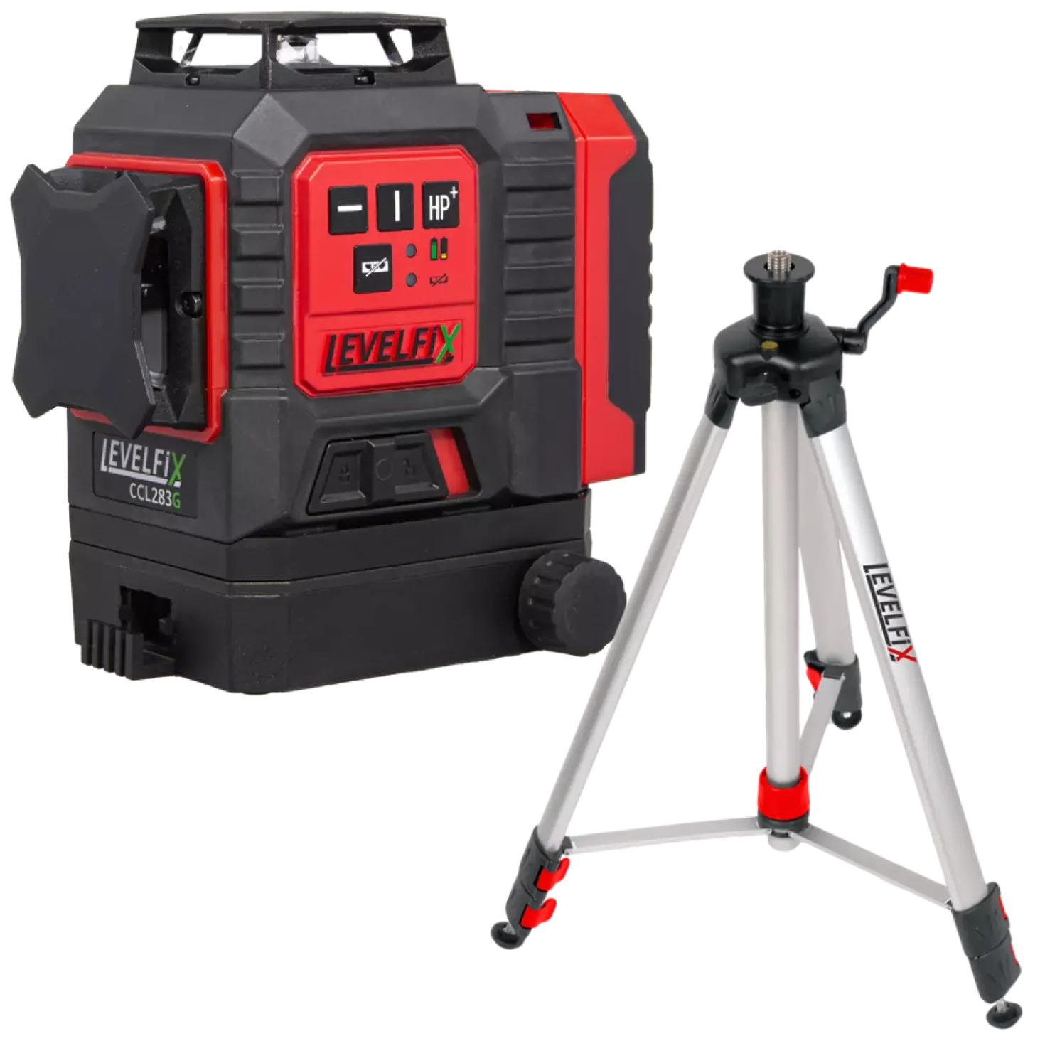 Levelfix CCL283G 3D Kruislijnlaser - Groen - 30m - inclusief statief
