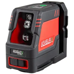 Levelfix CL130G Kruislijnlaser in koffer - 2 lijnen - groen - 30m - IP54