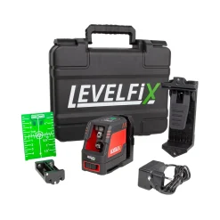 Levelfix CL130G Kruislijnlaser in koffer - 2 lijnen - groen - 30m - IP54