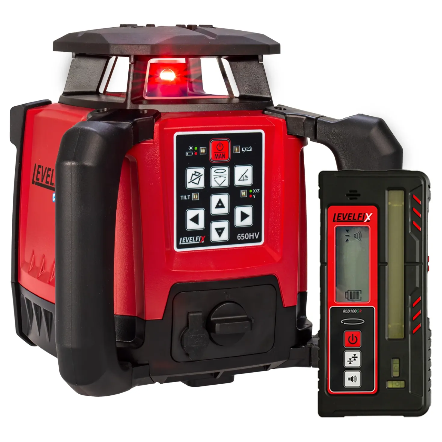 Levelfix 650HV Roterende laser in koffer - Rood - 600m - IP66