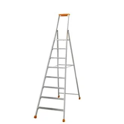 Little Jumbo 1223700008 Industrietrap 2370 - Enkel - Aluminium - 1 x 8 treden - max. werkhoogte 3,76m