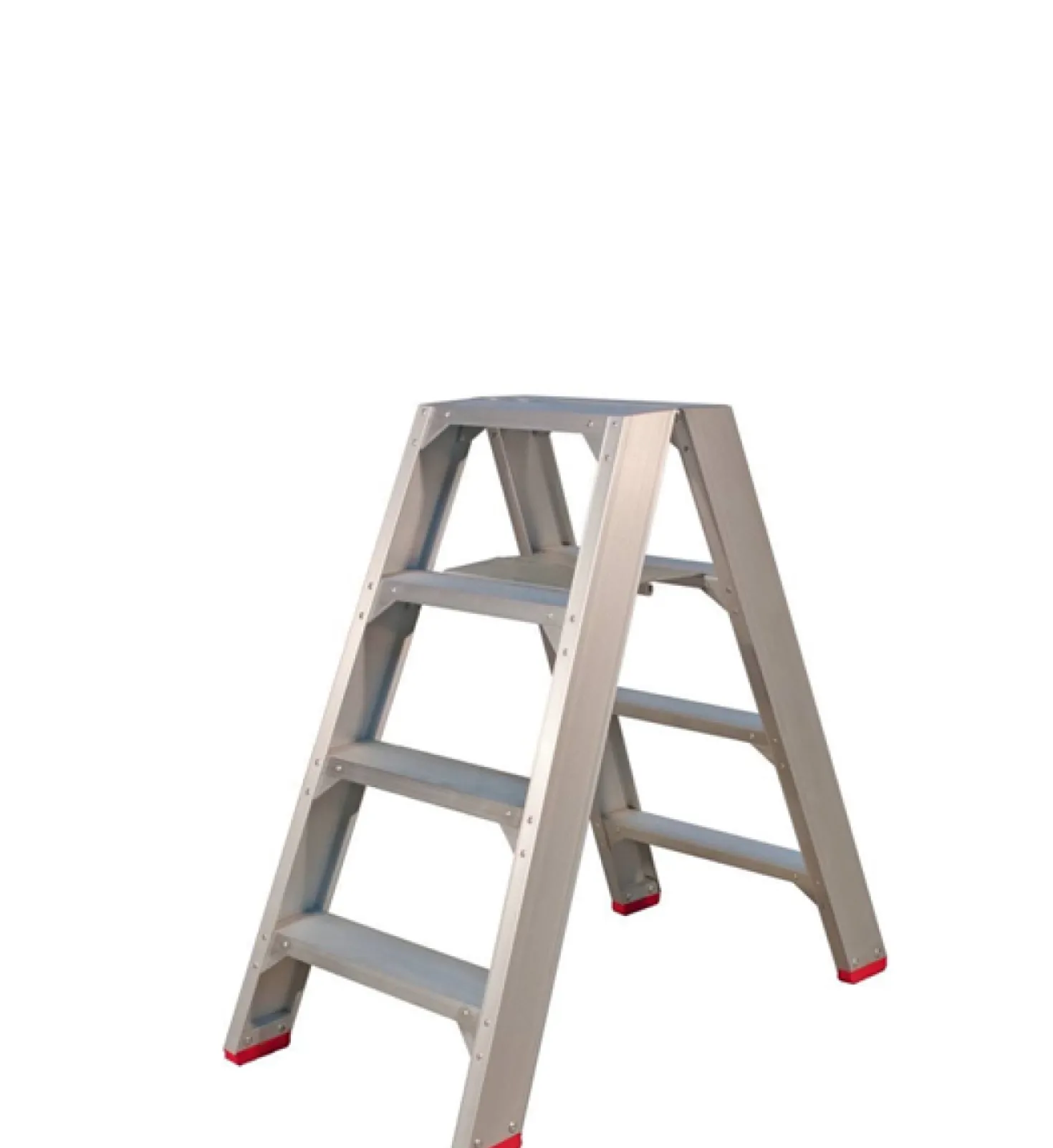 Little Jumbo 4741000204 SuperPRO Dubbele trap - Aluminium - 2 x 4 treden - max. werkhoogte 0.95 m.
