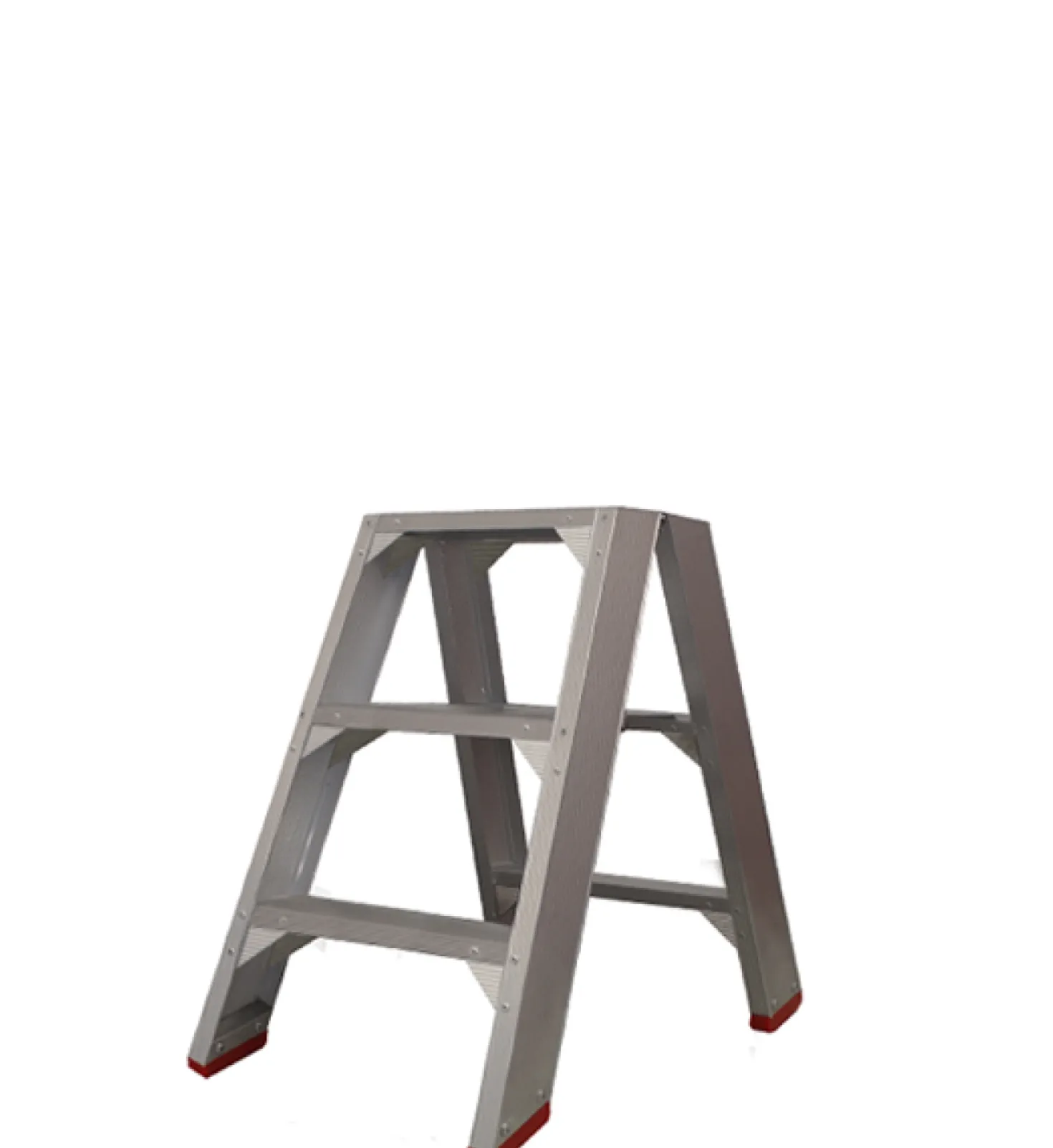 Little Jumbo 4741000203 SuperPRO Dubbele trap - Aluminium - 2 x 3 treden - max. werkhoogte 0.70 m.