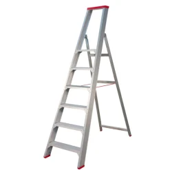 Little Jumbo 4741000106 SuperPRO Industrietrap - Enkel - Aluminium - 1 x 6 treden - max. werkhoogte 3,45m