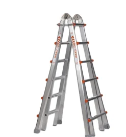 Little Jumbo Waku Model III Telescopische vouwladder - max. werkhoogte 6.8m - 4x6 sporten