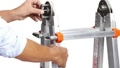 Little Jumbo Waku Model III Telescopische vouwladder - max. werkhoogte 6.8m - 4x6 sporten