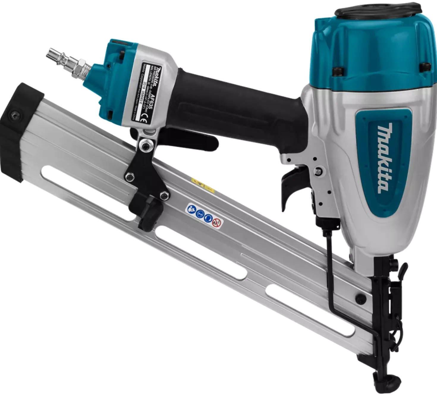 Makita AF635 8 bar Brad tacker (15 Ga) in koffer - 32-64mm