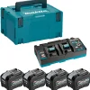 Makita 1910A8-3 40V XGT Li-ion accu starterset (4x 8.0Ah) + duolader in Mbox