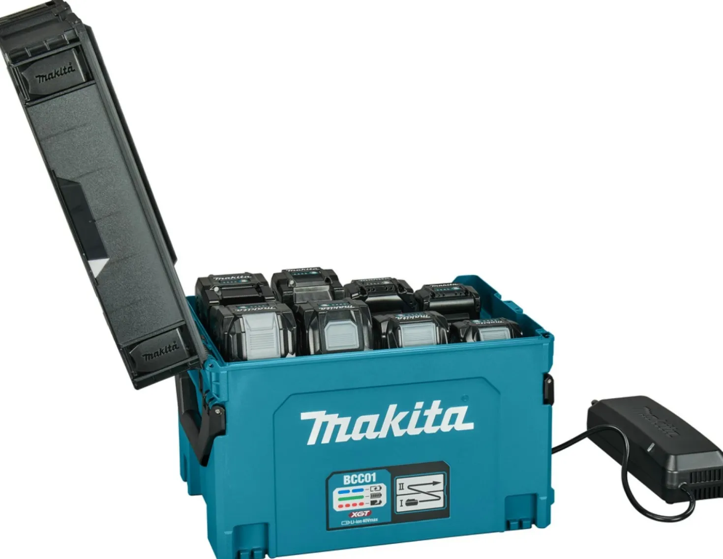 Makita BCC001 XGT/LXT Oplaadbox voor max 8 accu's (max. BL4080F)