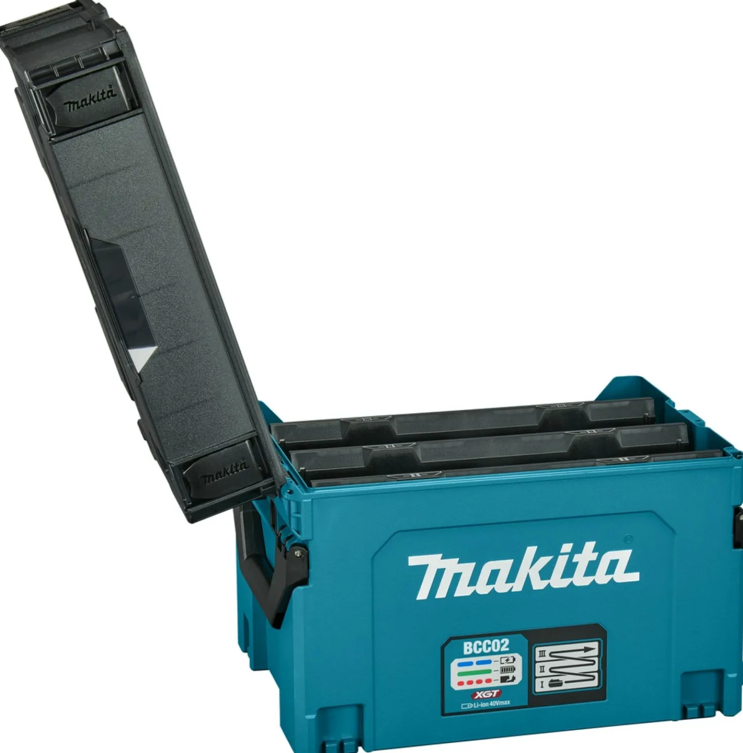 Makita BCC02 XGT Oplaadbox voor max 12 accu's (max. BL4040F)