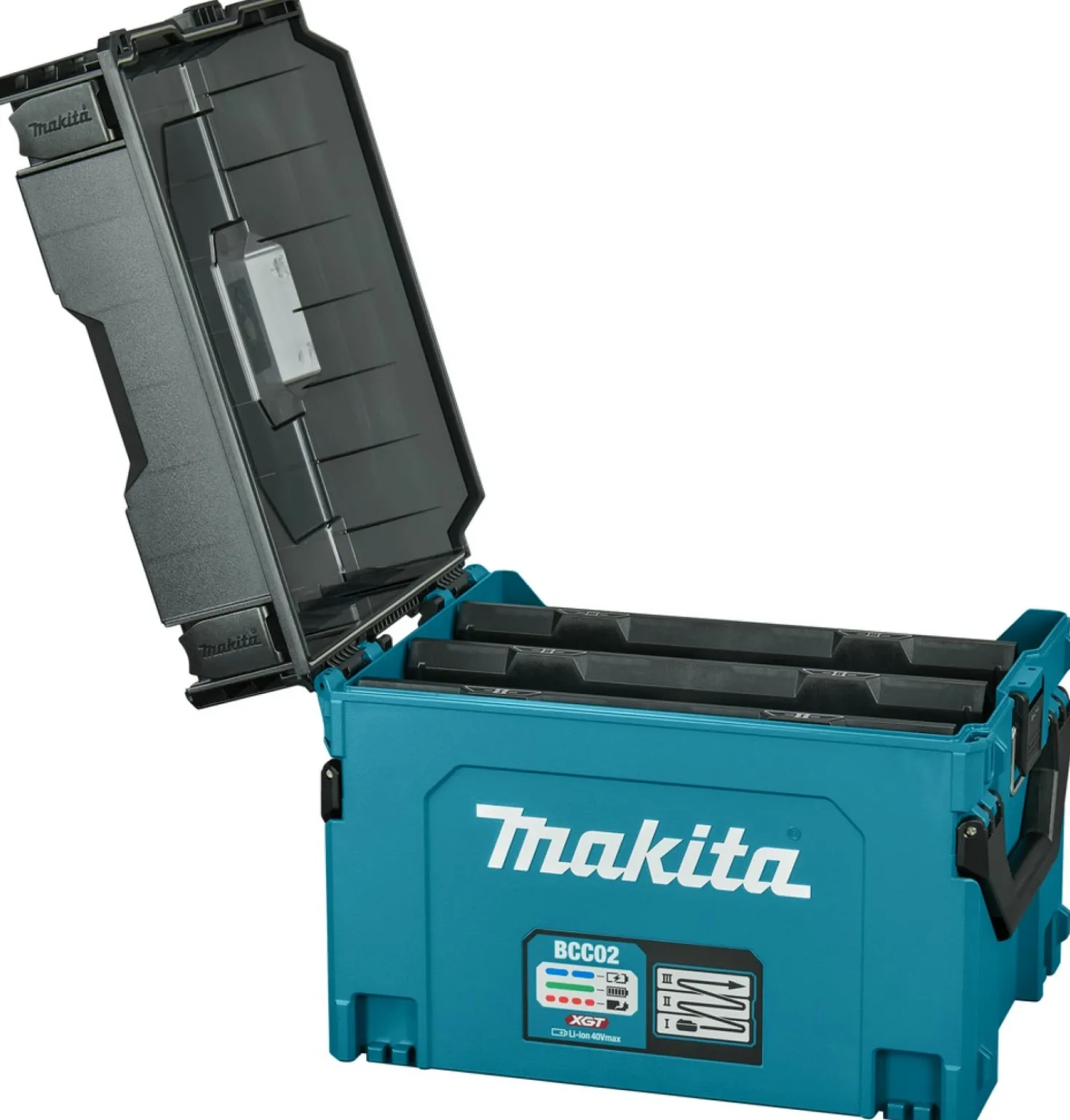 Makita BCC02 XGT Oplaadbox voor max 12 accu's (max. BL4040F)