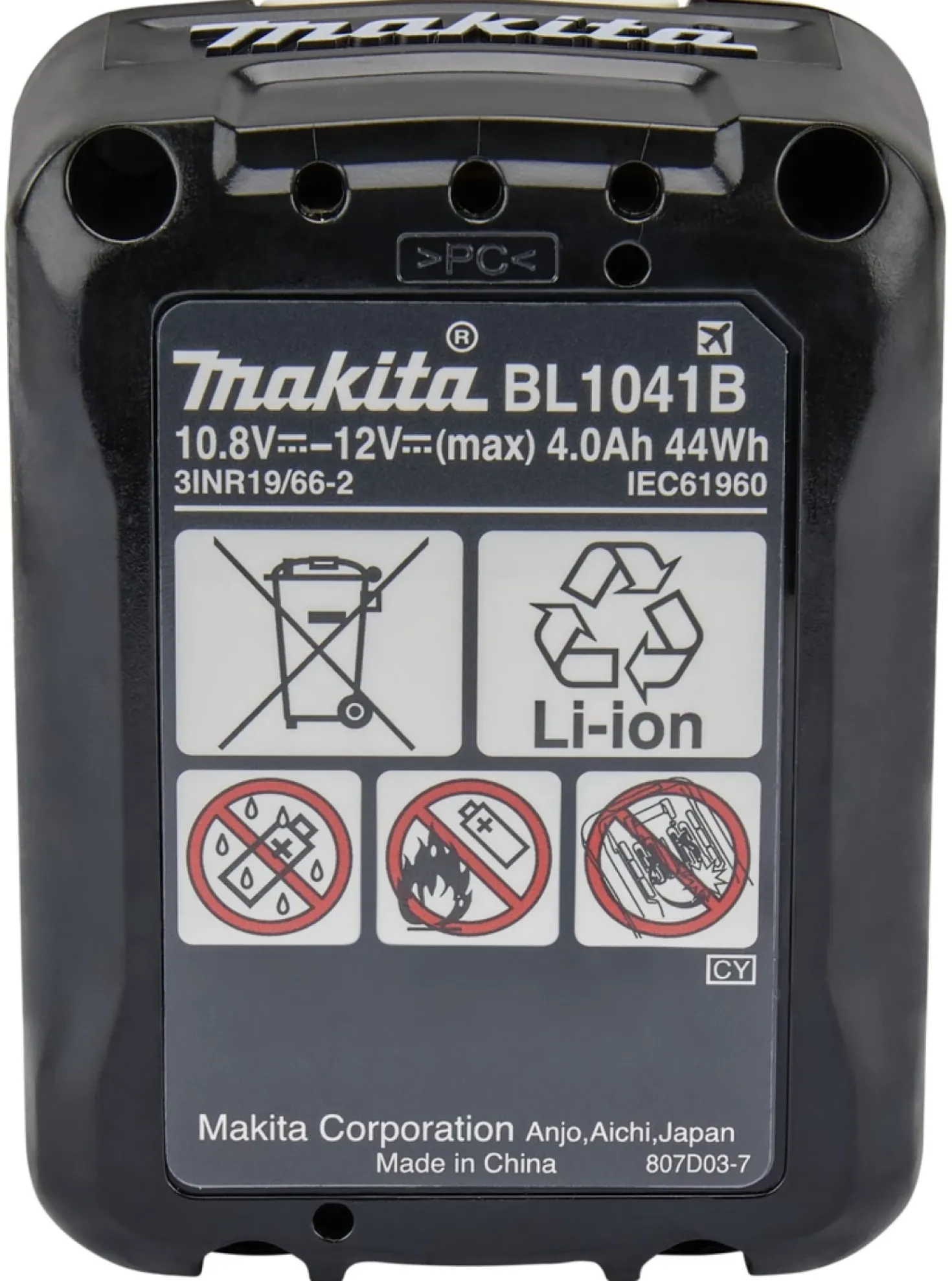 Makita BL1041B 12V Li-Ion accu - 4.0Ah (2st)