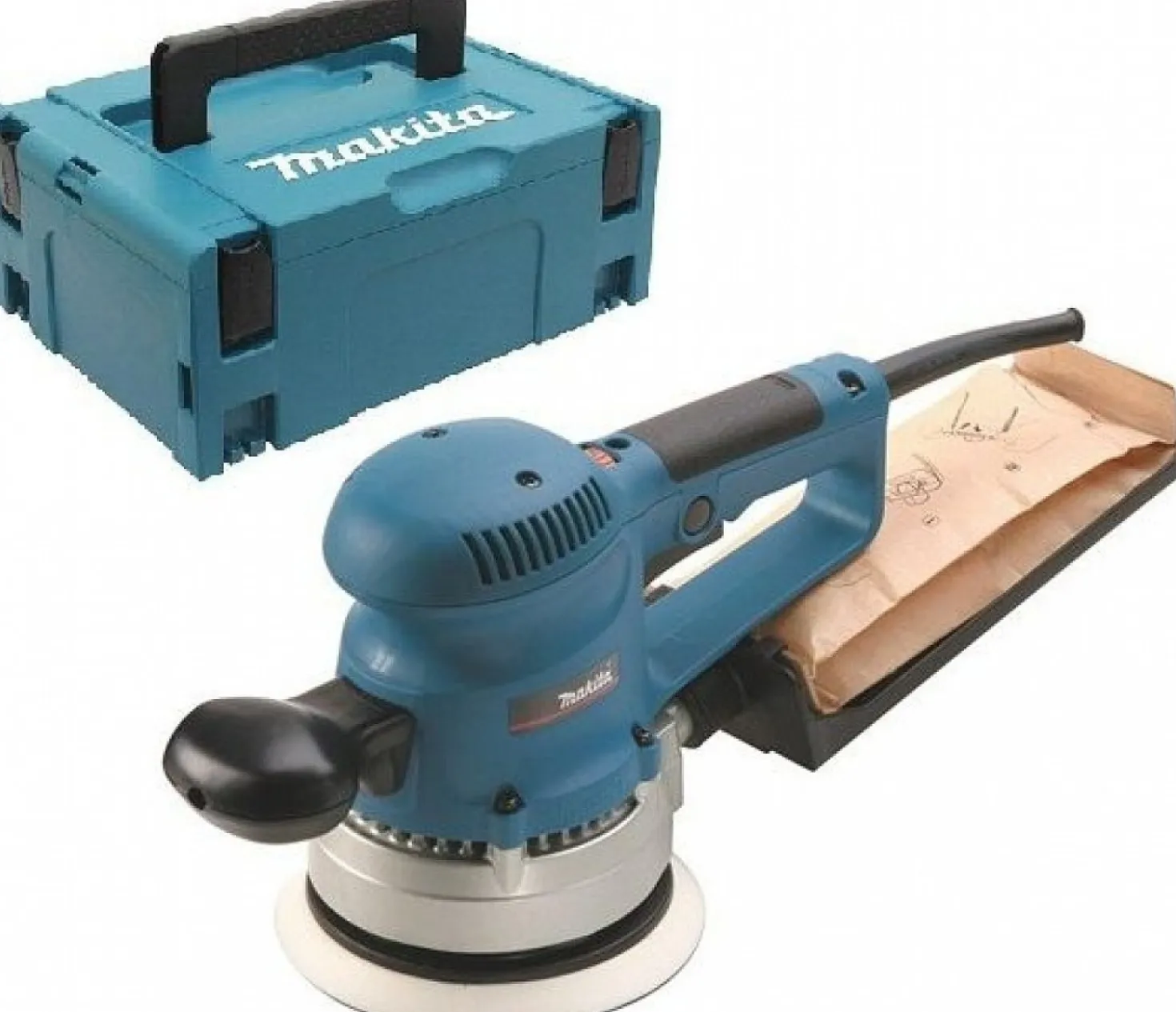 Makita BO6030J Excentrische schuurmachine in Mbox - 310W - 150mm - variabel