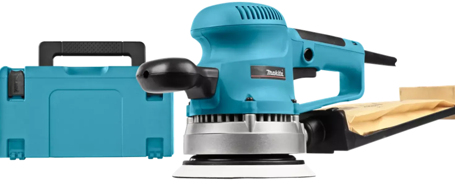 Makita BO6030J Excentrische schuurmachine in Mbox - 310W - 150mm - variabel