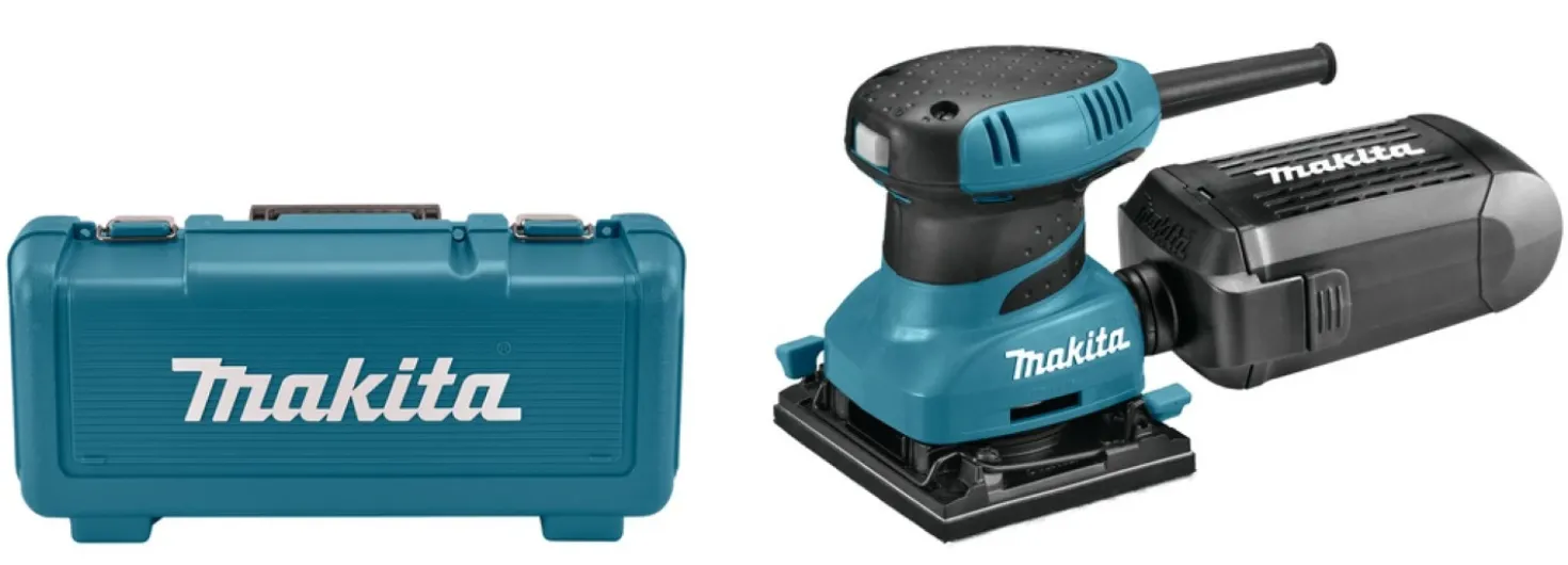 Makita BO4555K Vlakschuurmachine in koffer - 200W - 112 x 102mm