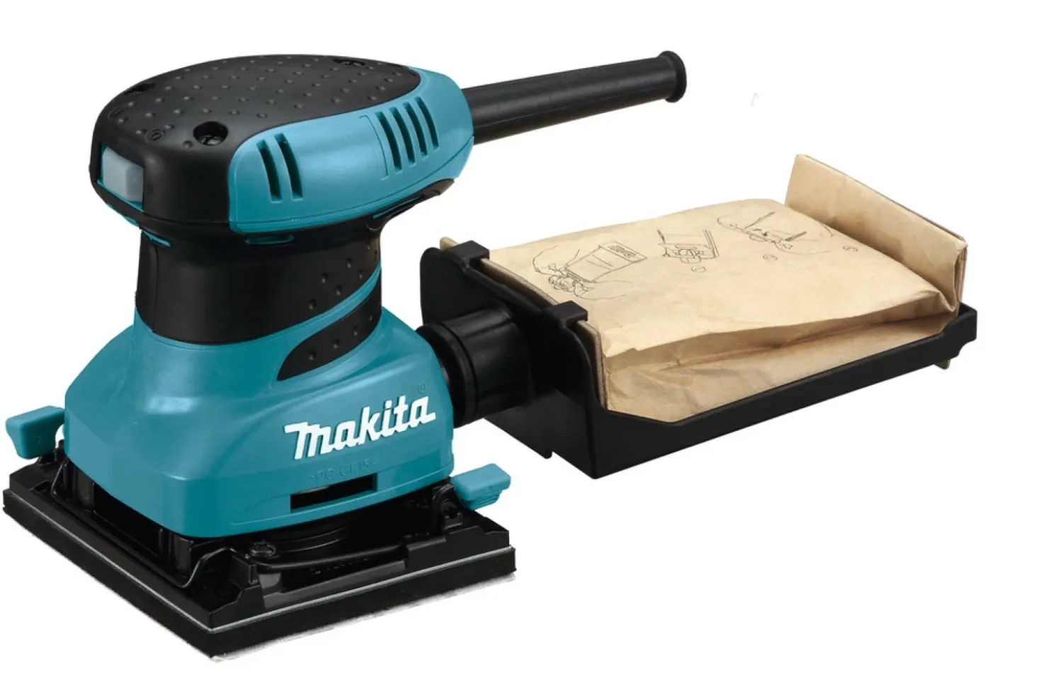 Makita BO4555K Vlakschuurmachine in koffer - 200W - 112 x 102mm