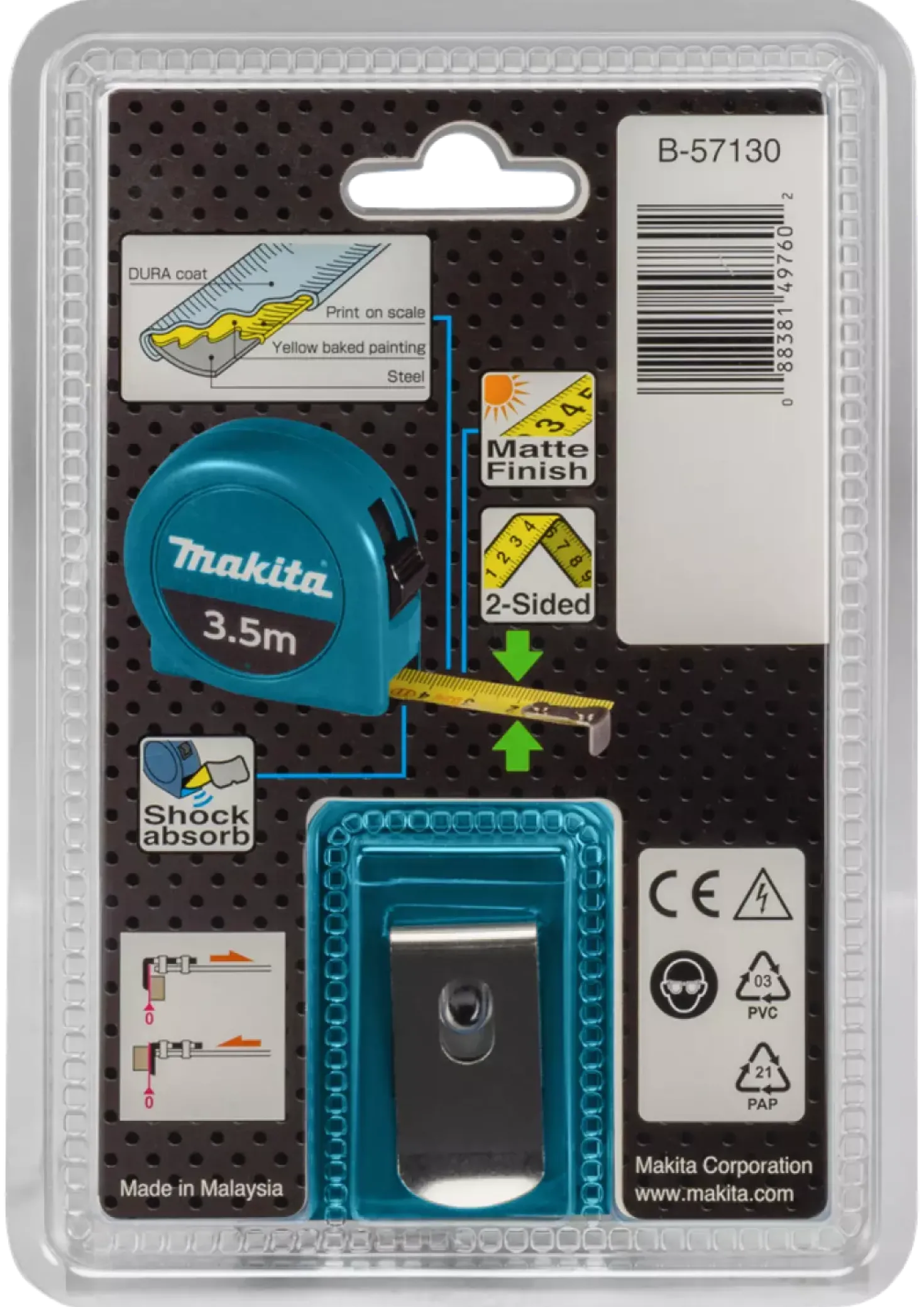 Makita B-57130 Rolbandmaat 3,5mx16mm