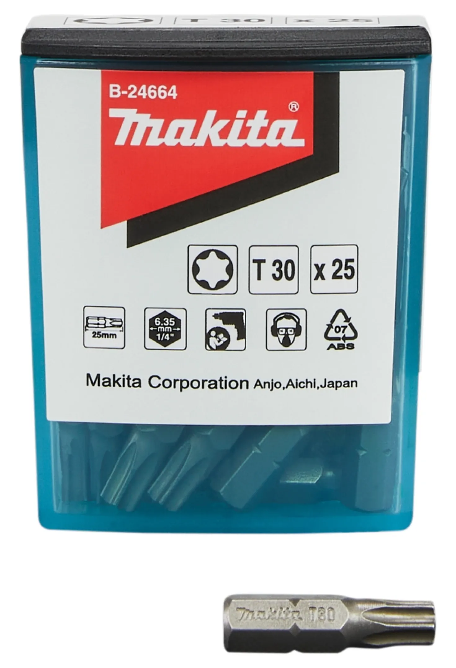 Makita B-24664 Schroefbit - T30x25mm (25st)