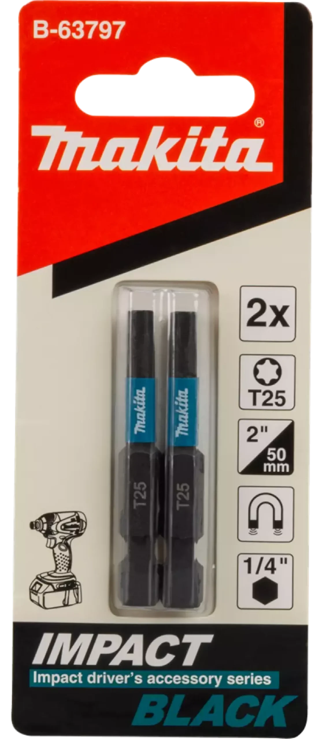 Makita B-63797 Slagschroefbit T25x50mm