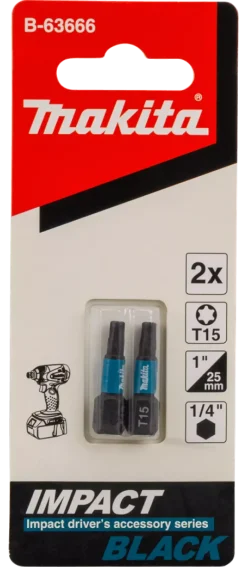 Makita B-63666 Slagschroefbit T15x25mm (2st)