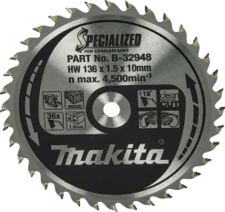 Makita B-32948 Specialized cirkelzaagblad voor Hout - 136 x 10 x 36T