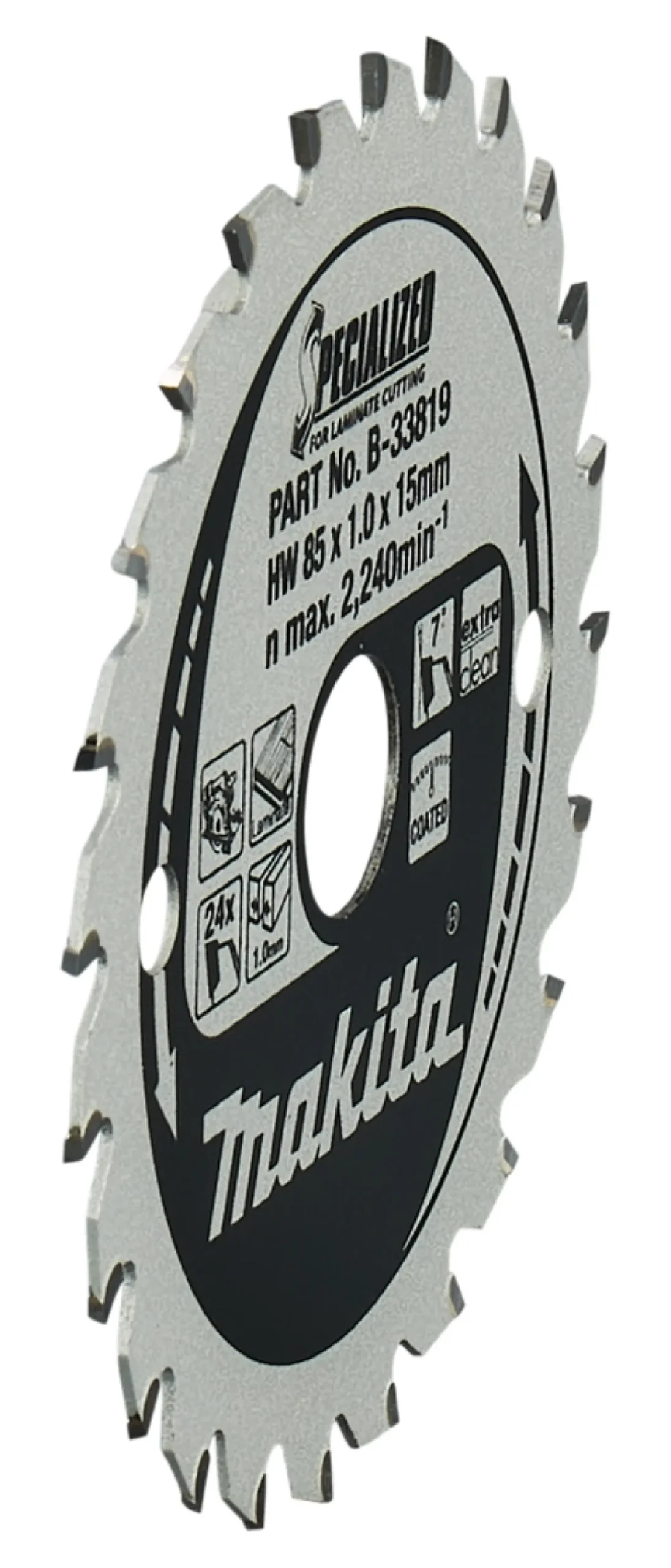 Makita B-33819 Specialized cirkelzaagblad voor Laminaat - 85 x 15 x 24T