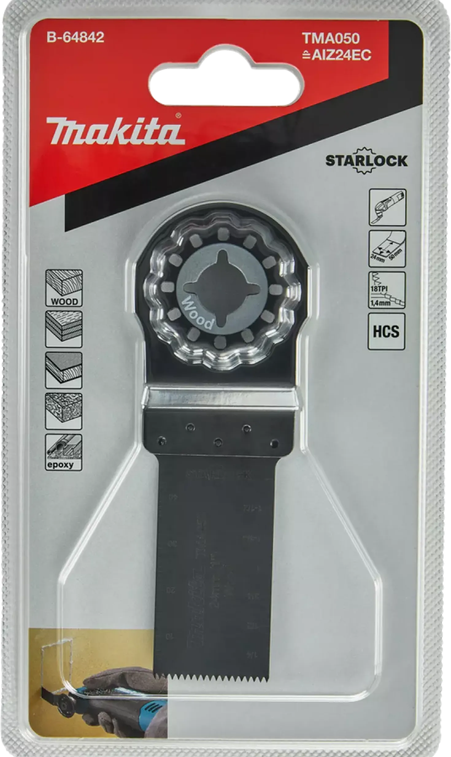 Makita B-64842 / TMA050 Invalzaagblad - 24x50mm