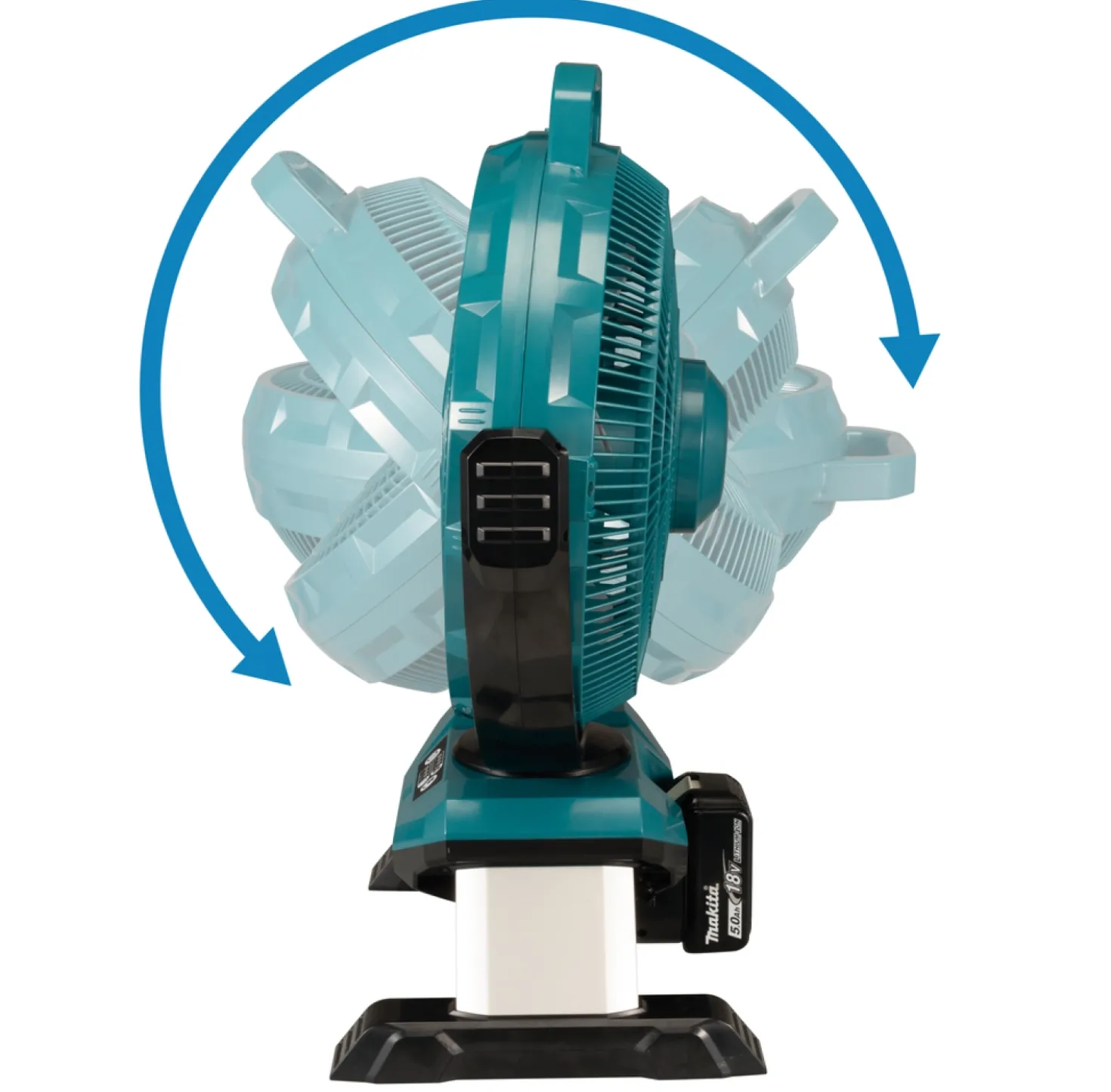 Makita DCF301Z 14.4 / 18V Li-Ion accu ventilator body met zwenkfunctie