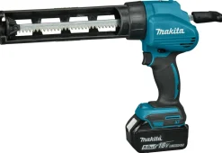 Makita DCG180RMEX 18V Li-Ion Accu lijm- en kitspuit set (2x 4.0Ah accu) incl. kokerhouder- en worsthouder in koffer
