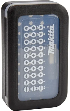 Makita D-30667 31 delige bitset in cassette met riemclip