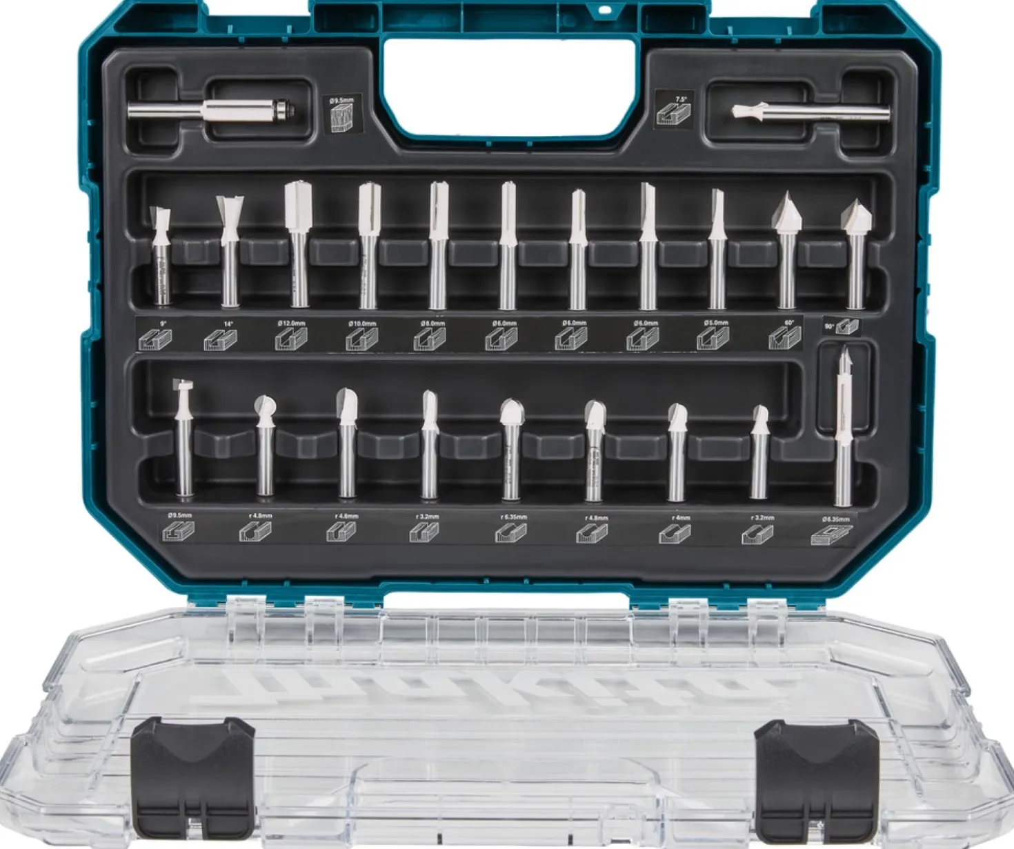 Makita D-74784 22-delige Frezenset 8mm