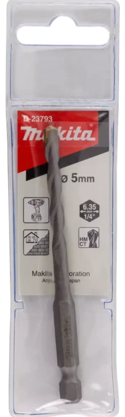Makita D-23793 1/4" DIN Steenboor - 5x93mm