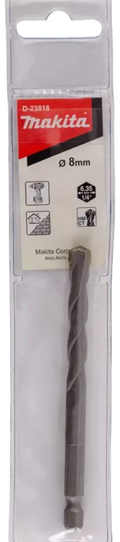 Makita D-23818 1/4" DIN Steenboor - 8x100mm