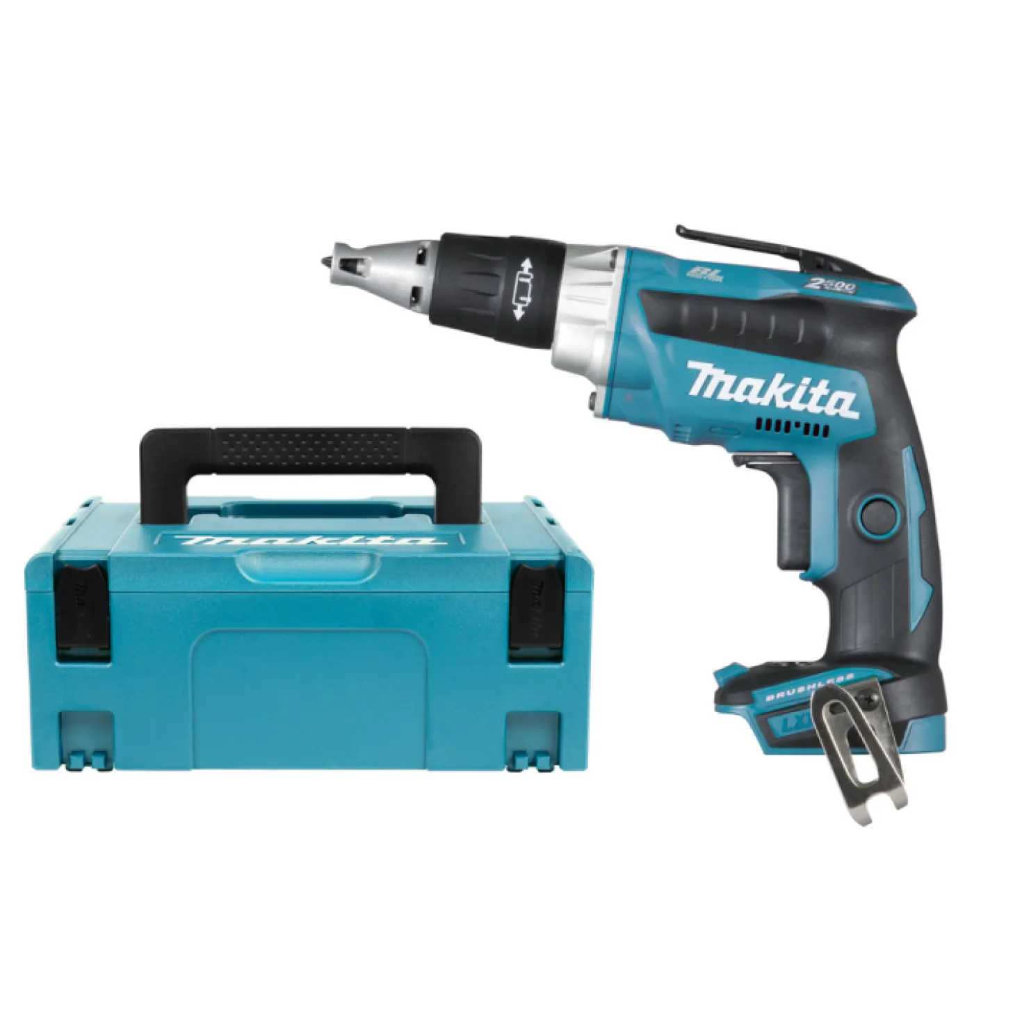 Makita DFS250Y1J 18V Li-Ion accu Gipsschroefmachine (1x 1,5Ah accu) in Mbox