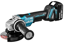 Makita DGA508RTJ 18V Li-Ion Accu haakse slijper set (2x 5.0Ah accu) in Mbox - 125mm - koolborstelloos - softstart