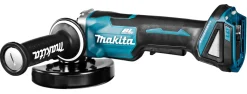 Makita DGA508RTJ 18V Li-Ion Accu haakse slijper set (2x 5.0Ah accu) in Mbox - 125mm - koolborstelloos - softstart