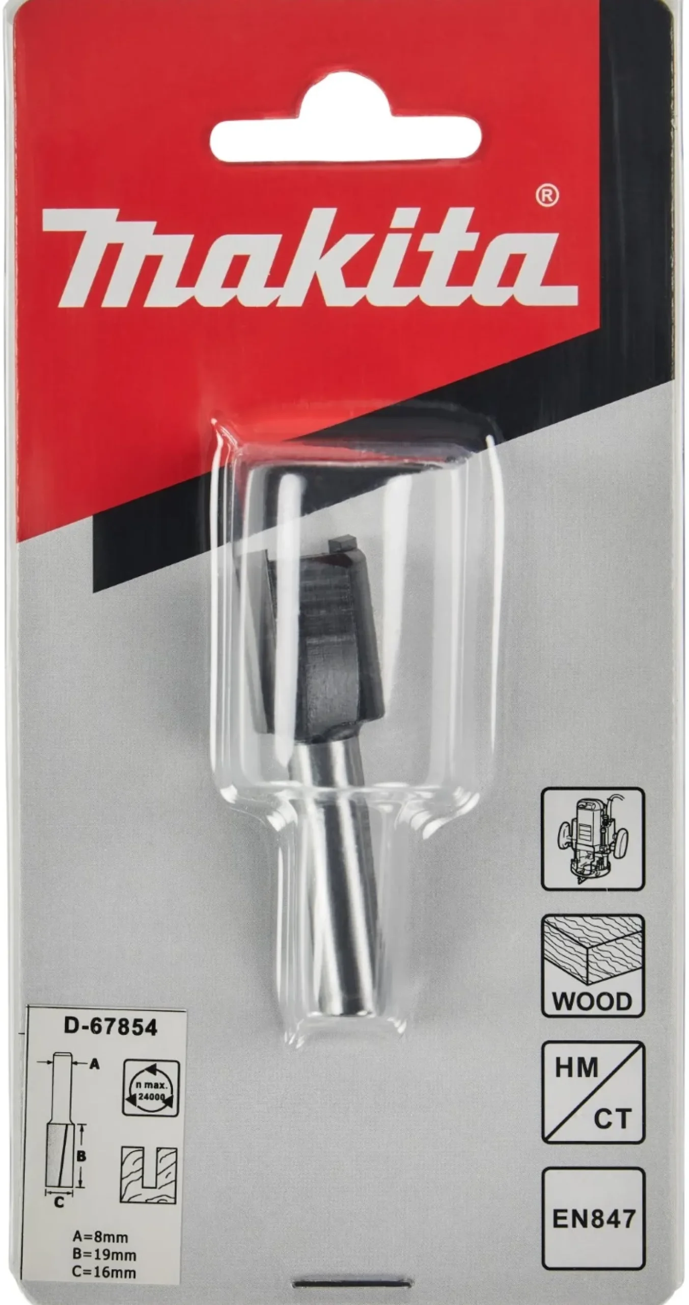 Makita D-67854 Groeffrees - 8" - 16mm